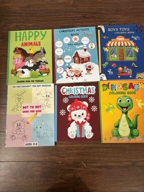 Kids Coloring Book and Activity Book Bundle - Bright Multi-Color Covers